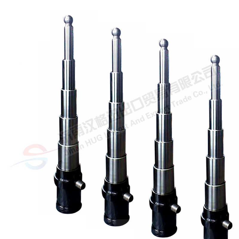 5ton Dump Trailer Single Acting Hydraulic Cylinder with 12v 24v DC Hydraulic Power Unit