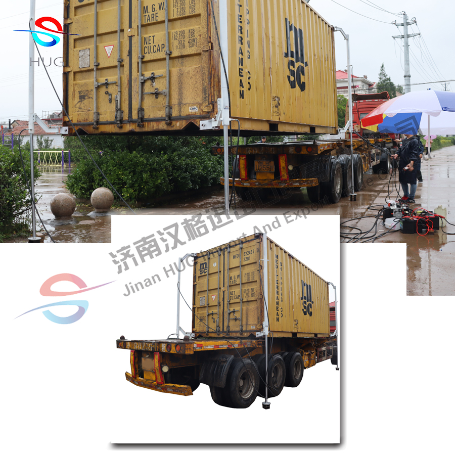 Shipping container lifting frame container loading equipment hydraulic ...