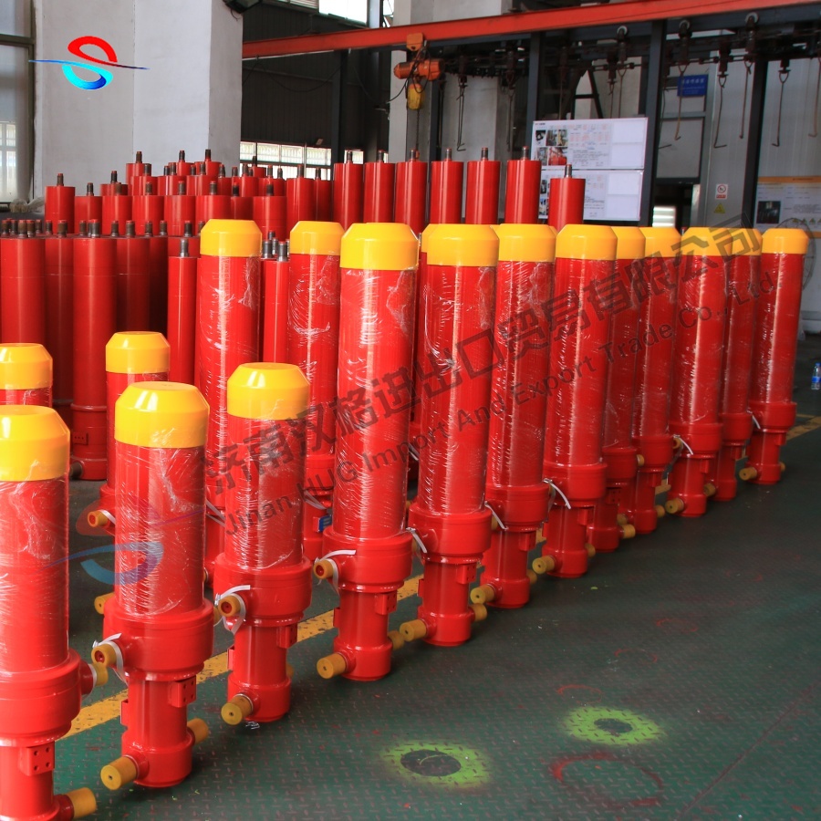 High Precision Single Acting Long Stroke Telescopic Multistage Hydraulic Cylinder for Heavy Duty Truck