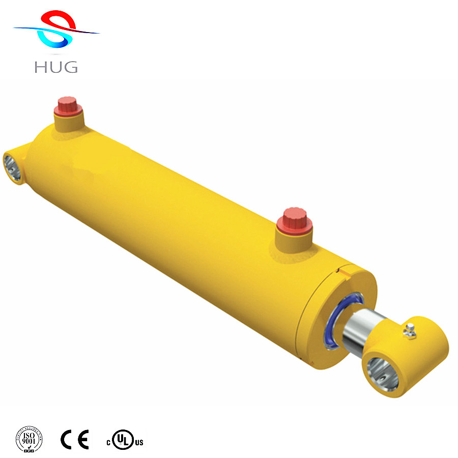Customized good quality snowplow hydraulic lifting cylinder with hydraulic power unit for snow cleaning machine