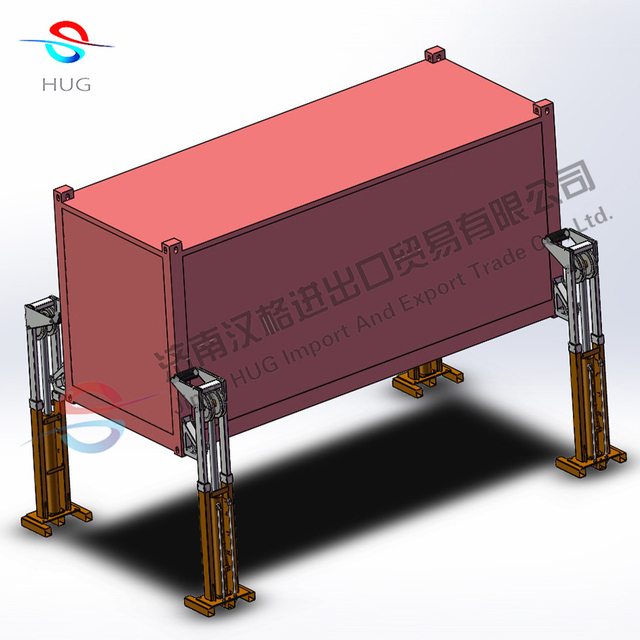Advanced Standard 6 Ton 10ton 35ton Container Hydraulic Hoist Double Acting Hydraulic Cylinder for Mobile Canteen