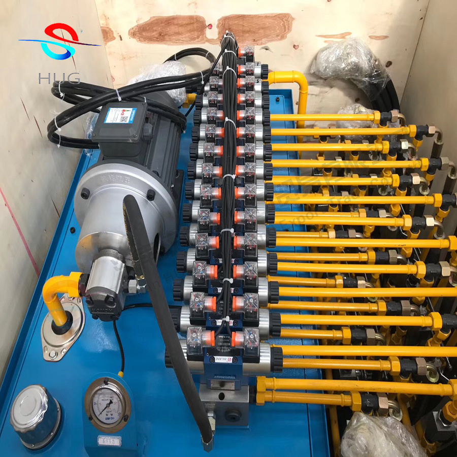 Custom 5.5kw Hydraulic Power Unit Pack High Pressure Motor Pump High Pressure 220v Vertical 20lpm Hydraulic Pump Station