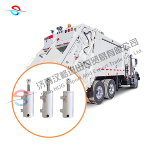 3 Stages Design 10Ton Capacity Telescopic Hydraulic Cylinder for Refuse Compactor Trucks