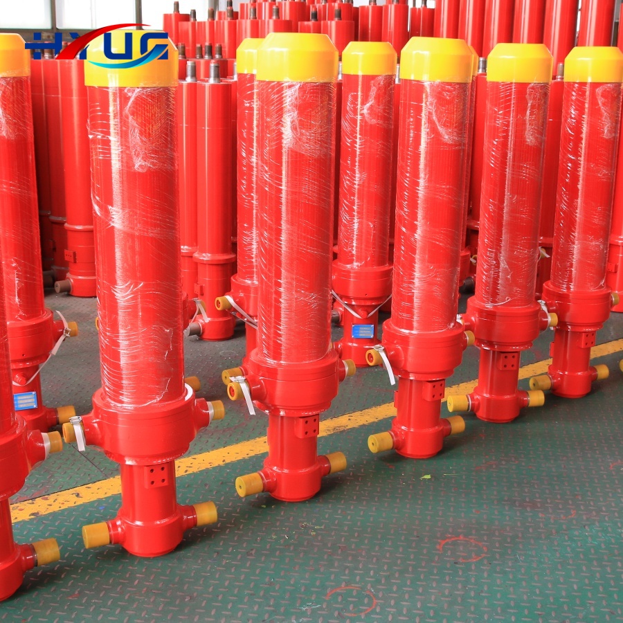 Special Process Low Leakage Load 45 Ton Multi Stage Telescopic Single Acting Hydraulic Cylinder for Dump Truck