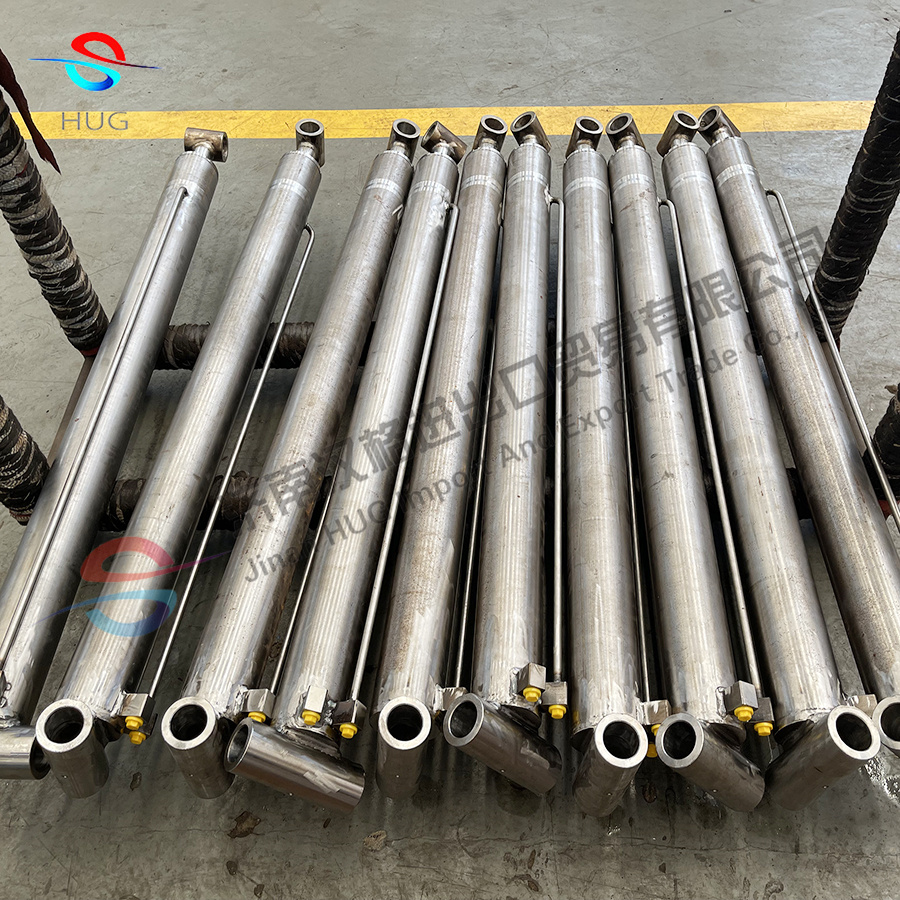 Custom hook loader telescopic hydraulic cylinder long stroke hydraulic system kit