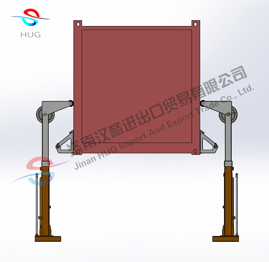 Advanced Standard 6 Ton 10ton 35ton Container Hydraulic Hoist Double Acting Hydraulic Cylinder for Mobile Canteen