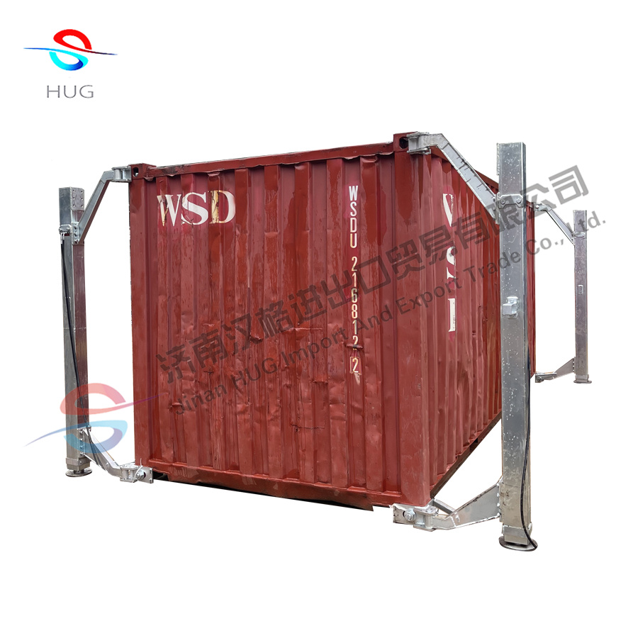 Autonomous lifting containers system 4 hydraulic jack legs hydraulic cylinder for container loading/unloading