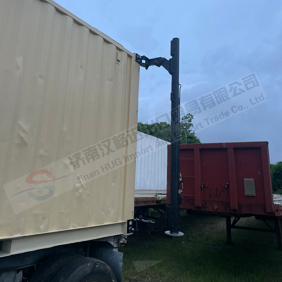 Hydraulic mechanical standard container automatic lifting leg lift lower container