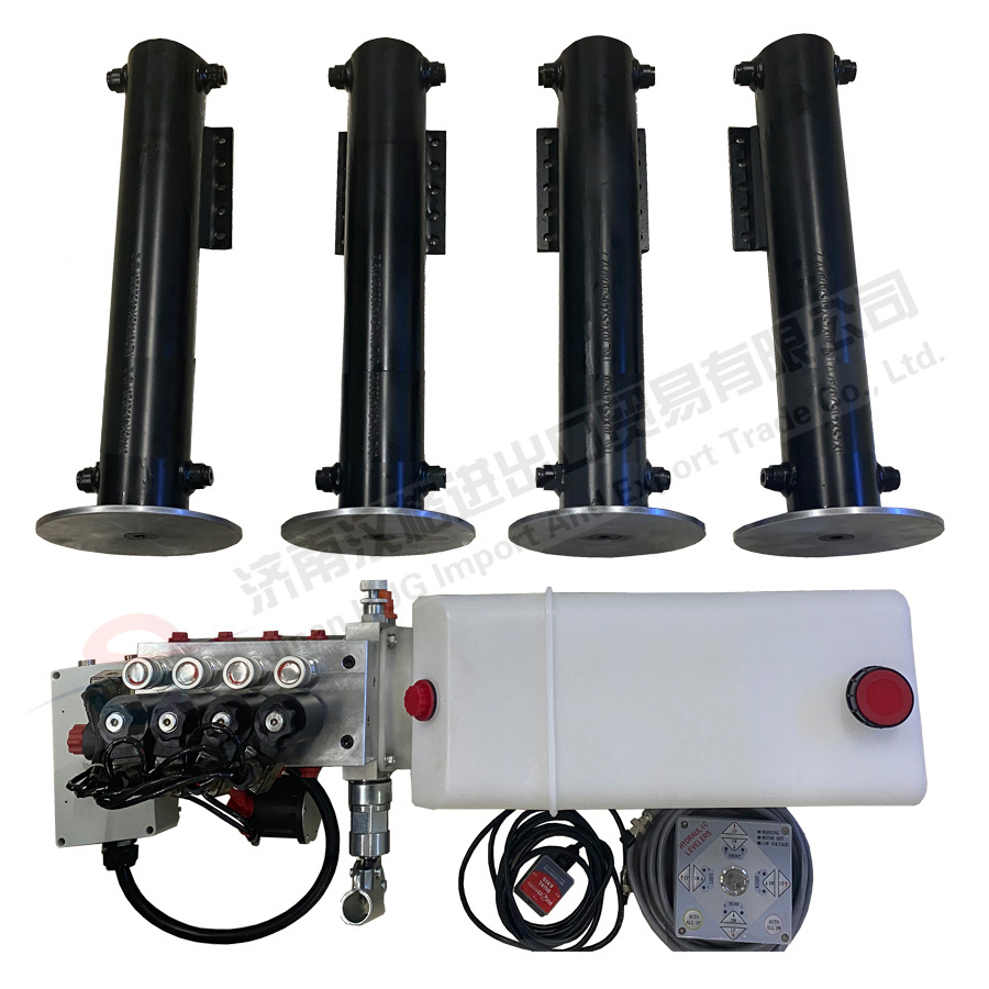Hydraulic Cylinder Lift System with Self-leveling Function for RV Camping Trailer