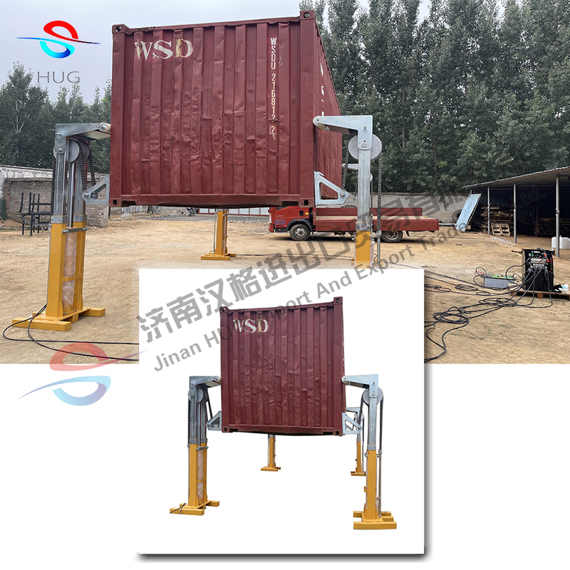 Advanced Standard 6 Ton 10ton 35ton Container Hydraulic Hoist Double Acting Hydraulic Cylinder for Mobile Canteen