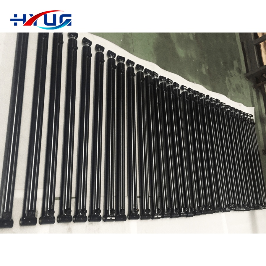 Custom Black PVC Truck Tarpaulin Truck Tarp Long Stroke Hydraulic Cylinder Lift Systems