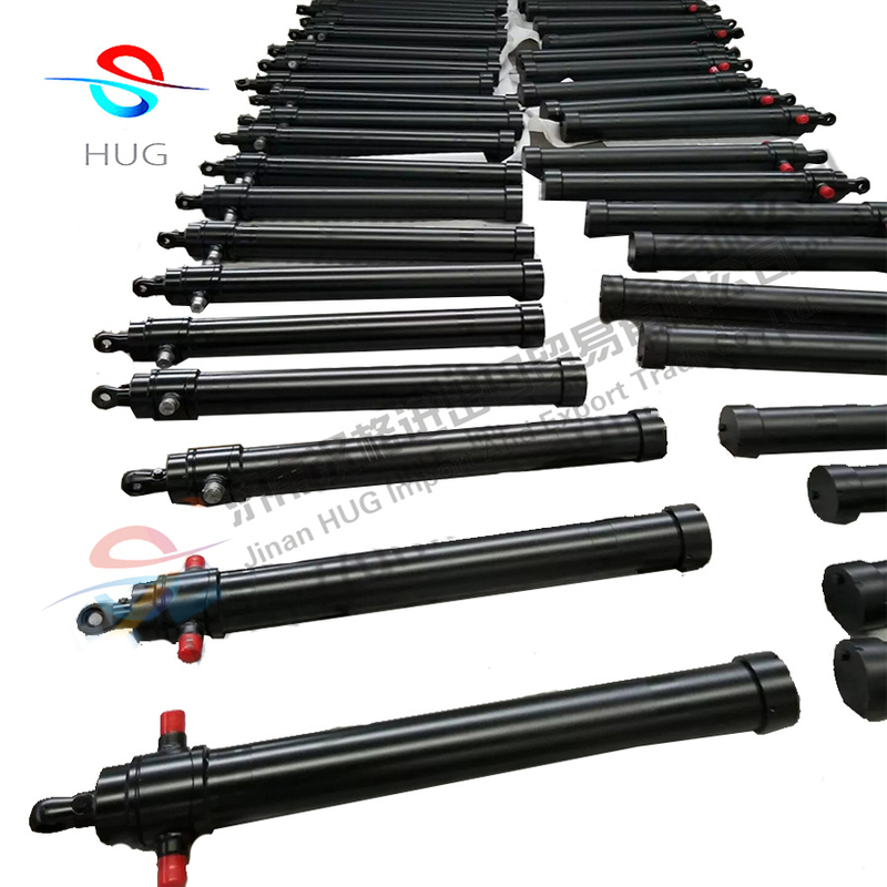 Load capacity of 7 tons HTC telescopic hydraulic cylinders for dump trailer