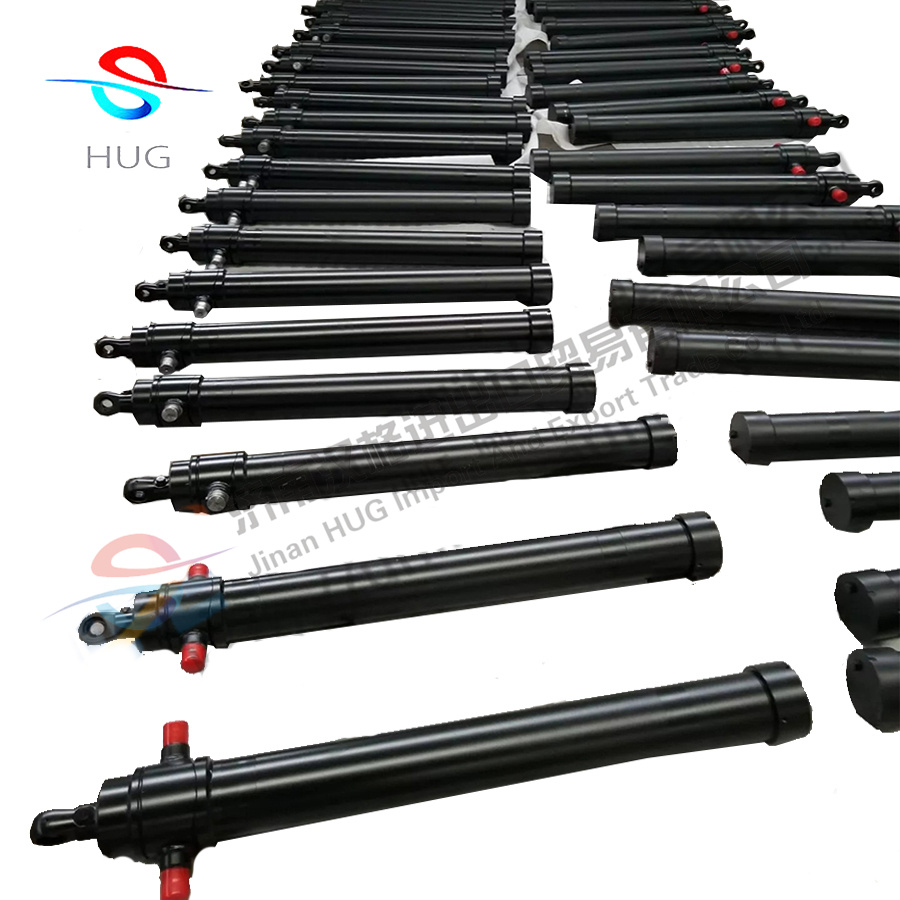 Load capacity of 7 tons HTC telescopic hydraulic cylinders for dump trailer