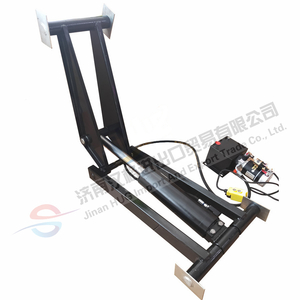 Truck bed hydraulic dump hoist hydraulic cylinder and power unit for trailer