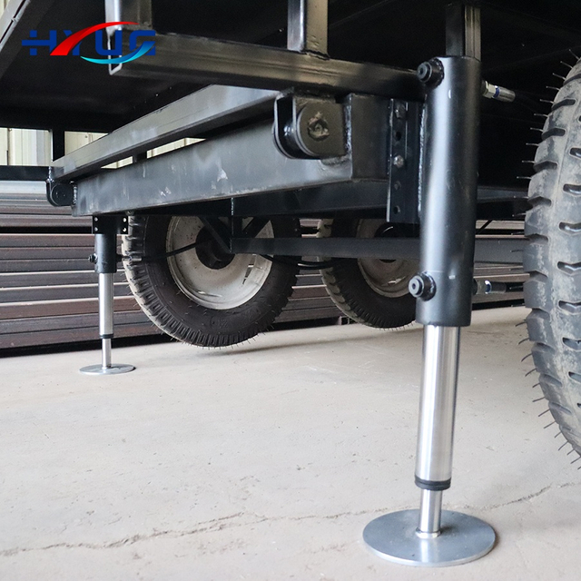 EU/US Standard RV Hydraulic Auto-Leveling Steel Piston Cylinder Support Kit with Control Panel for Motorhomes