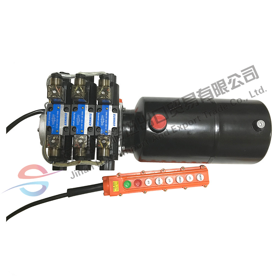Electric hydraulic parts 24v power pack double action hydraulic power unit for tailgate lift