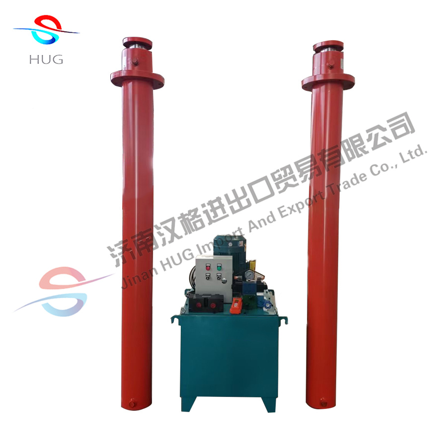 Customized heavy load hydraulic cylinder 300 tons press machine double working hydraulic pump station