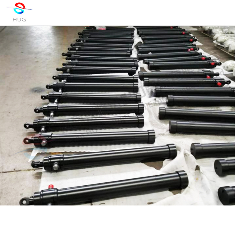 Load capacity of 7 tons HTC telescopic hydraulic cylinders for dump trailer