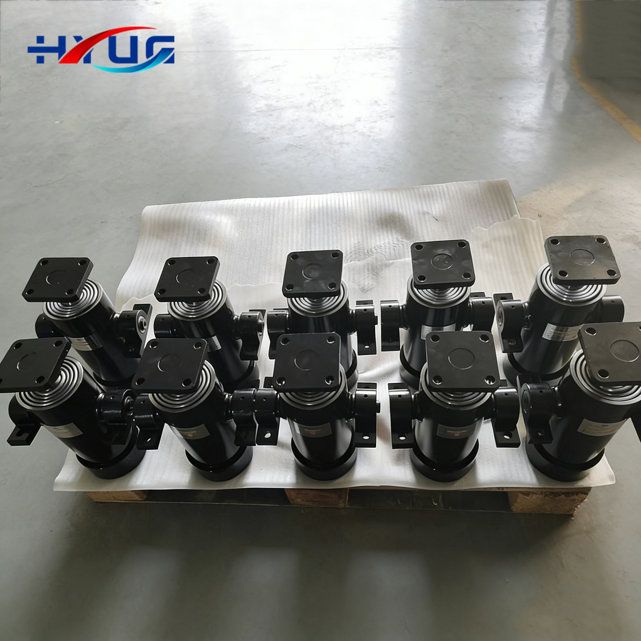 10-20 Tons Tipper Trailer Hydraulic Lift System 630mm-2980mm Long Stroke Single Acting Hydraulic Cylinder