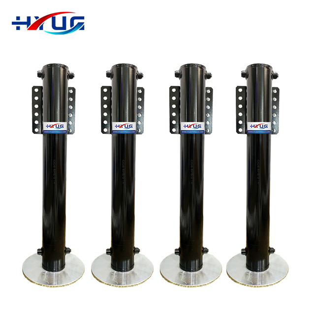 Hydraulic manual leveling system telescopic hydraulic lifting cylinder for motor homes