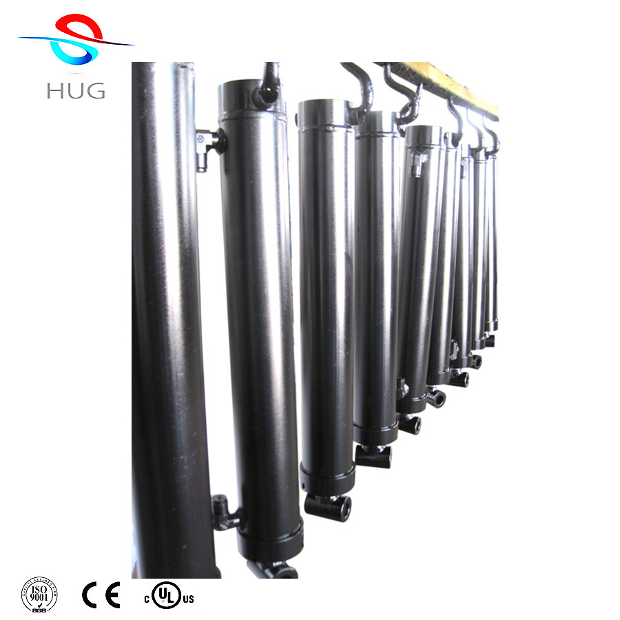 50 ton FE 5 stages high pressure lift system hydraulic cylinder long stroke dump truck trailer
