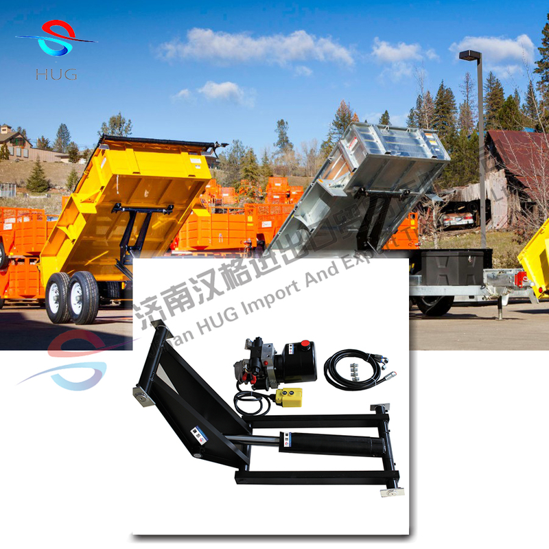3-10ton Load Capacity Double Acting Hydraulic Scissor Hoist Kit Hydraulic Cylinder for Tipper Trailer