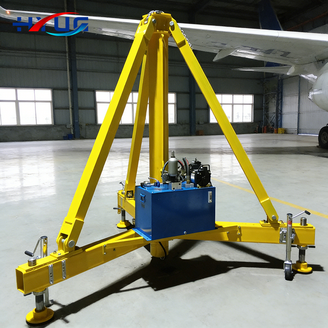 Hot Sale Double Acting Hydraulic Lifting Cylinder with Triangular Stable Support for Airplane Repair