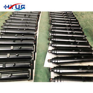 High Quality Durable Dump Truck Single Acting Multi Stage Telescopic Load 60-Ton PK Hydraulic Cylinder