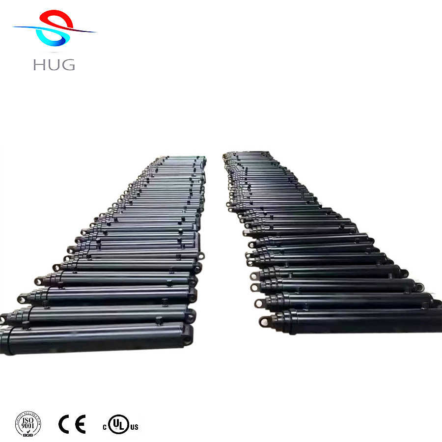 Custom hoist and pk type 6 inch hydraulic telescopic cylinder 63-120 for dump truck and trailer