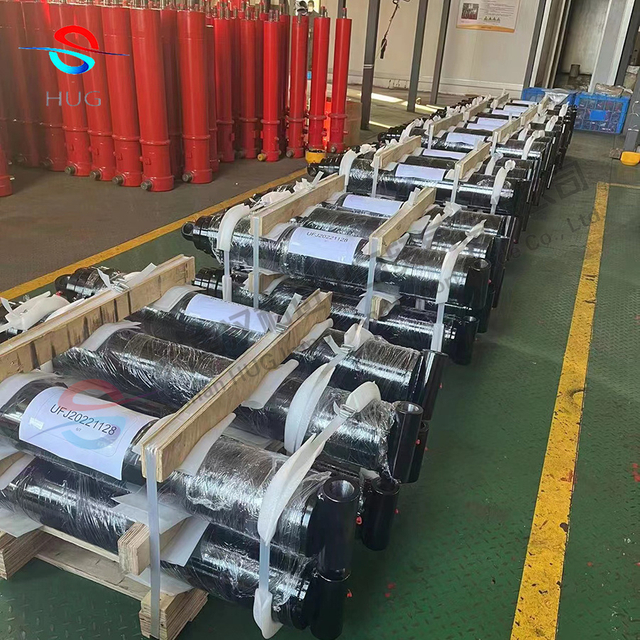 Telescopic Single Acting Hydraulic Jack Hydraulic Ram Hydraulic Cylinder Used For Dump Truck