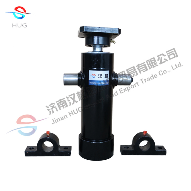 Load 3-20 Ton Under Body Dump Trailer Hydraulic Lift Jack Single Acting Hydraulic Cylinder with 12/24v Dc Motor