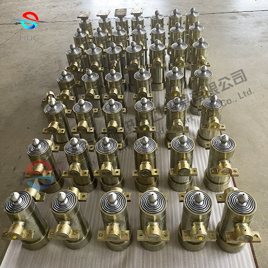 Dump trailer mid mount under body telescopic hydraulic cylinder hydraulic lift kit