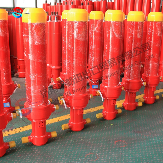 High Precision Single Acting Long Stroke Telescopic Multistage Hydraulic Cylinder for Heavy Duty Truck