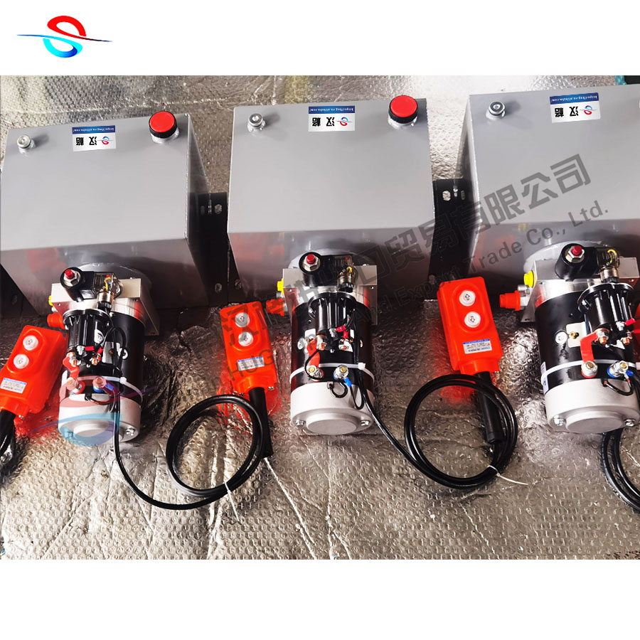 Custom professional 1.5kw 2kw 2.1ml/r hydraulic power pack 12VDC 24VDC hydraulic power unit