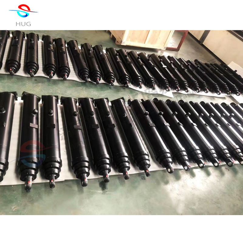 Telescopic Single Acting Hydraulic Jack Hydraulic Ram Hydraulic Cylinder Used For Dump Truck