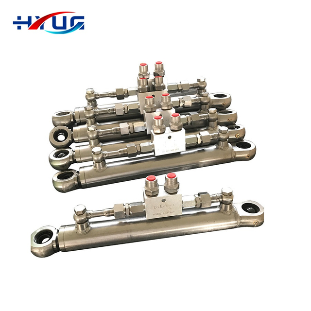 Custom 316 Stainless Steel Telescopic Hydraulic Cylinder Marine Pool Platform