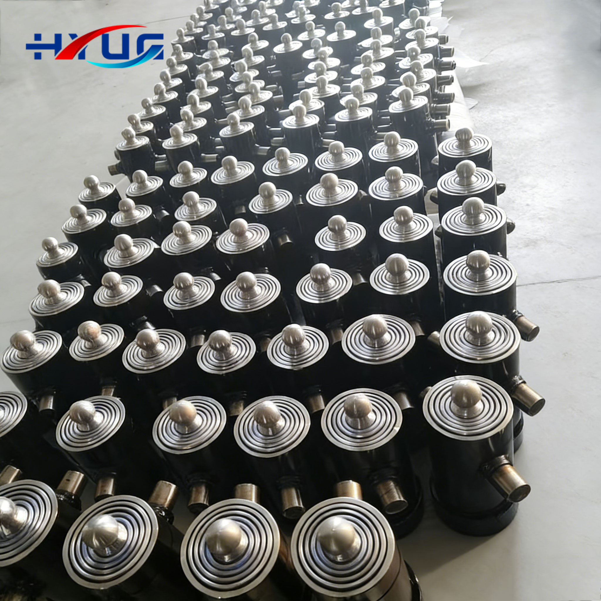 10-20 Tons Tipper Trailer Hydraulic Lift System 630mm-2980mm Long Stroke Single Acting Hydraulic Cylinder