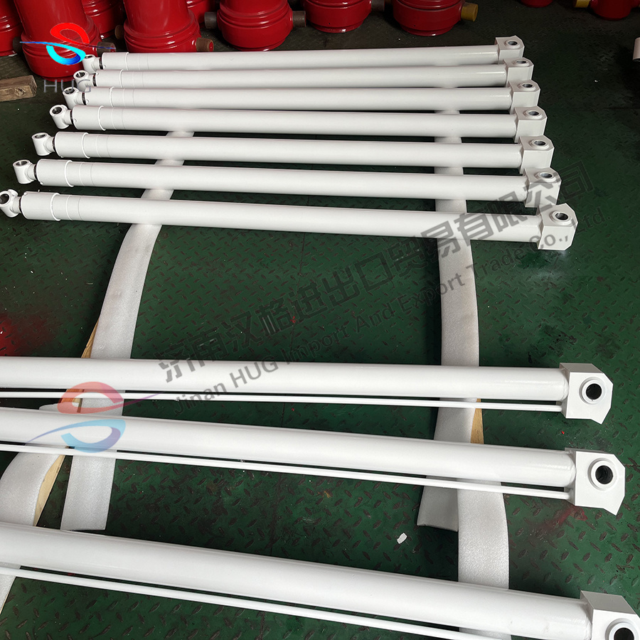 Truck Lifting ram Double acting working safe skip hydraulic cylinder for self loader truck