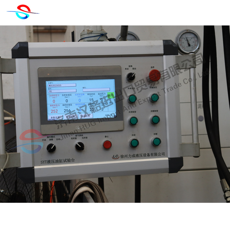 Cost-effective automatic operation detection hydraulic cylinder test platform horizontal test bench