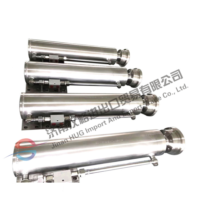 Ss304 316 Stainless Steel Small Double Acting telescopic Hydraulic Lifting Cylinders For Swimming Pool Cover