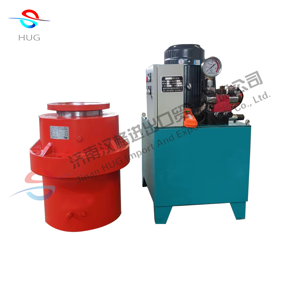 Customized heavy load hydraulic cylinder 300 tons press machine double working hydraulic pump station