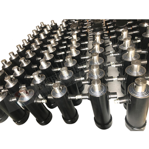 Telescopic multi stage hydraulic cylinder under the body for dump trailers