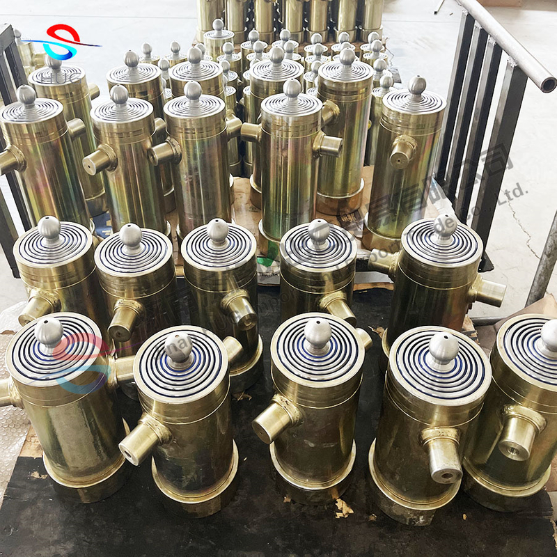 Hydraulic lifting system telescopic cylinder piston and hydraulic power pack for dump trailer
