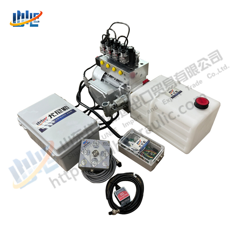 Electrical DC 12V hydraulic cylinder landing leg with controller for caravan camping trailer