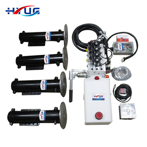 Double acting hydraulic cylinder lifting system touring caravans Motorhomes