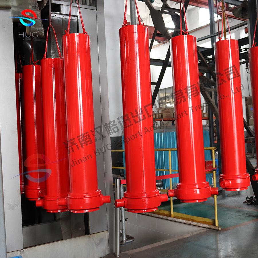 FC Type Single Acting Telescopic Hydraulic Cylinders for Dump Trailer Front Lift