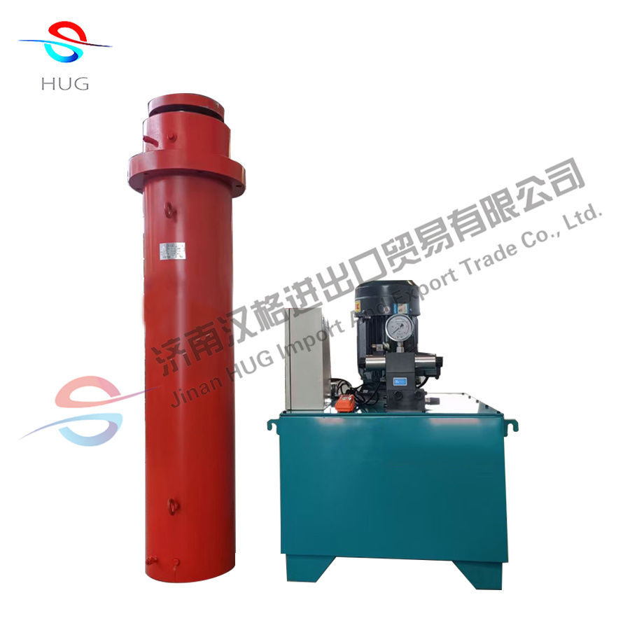 Customized heavy load hydraulic cylinder 300 tons press machine double working hydraulic pump station