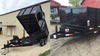Small dump trailer agricultural double action scissor closure lifting kit agricultural