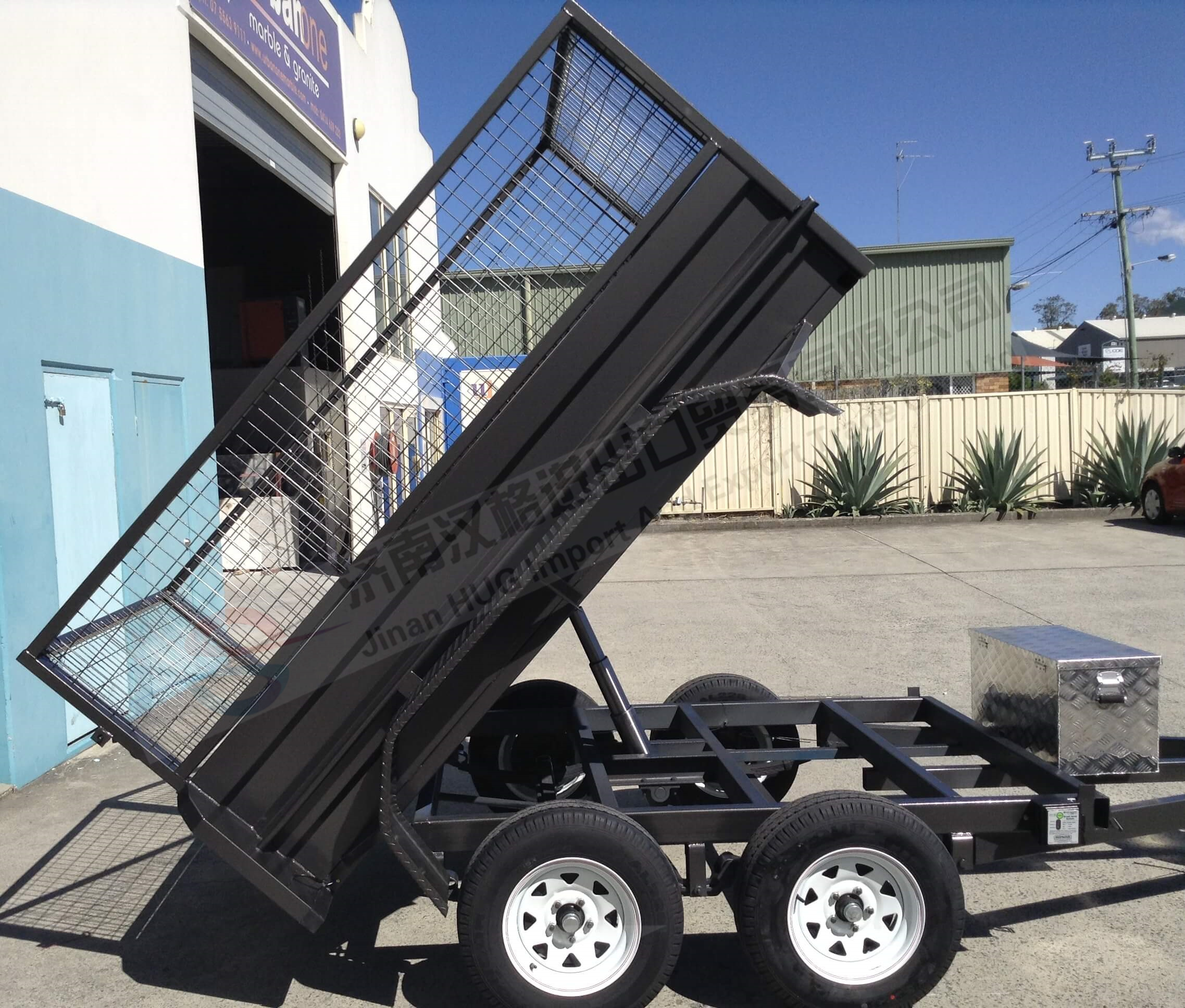 Small tipping trailer hydraulic tipper car trailers power trailer 180 ...