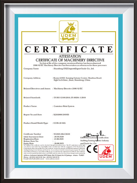 Container-certificate